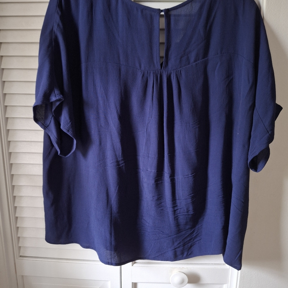 Madewell Navy Blue Blouse - Picture 3 of 3